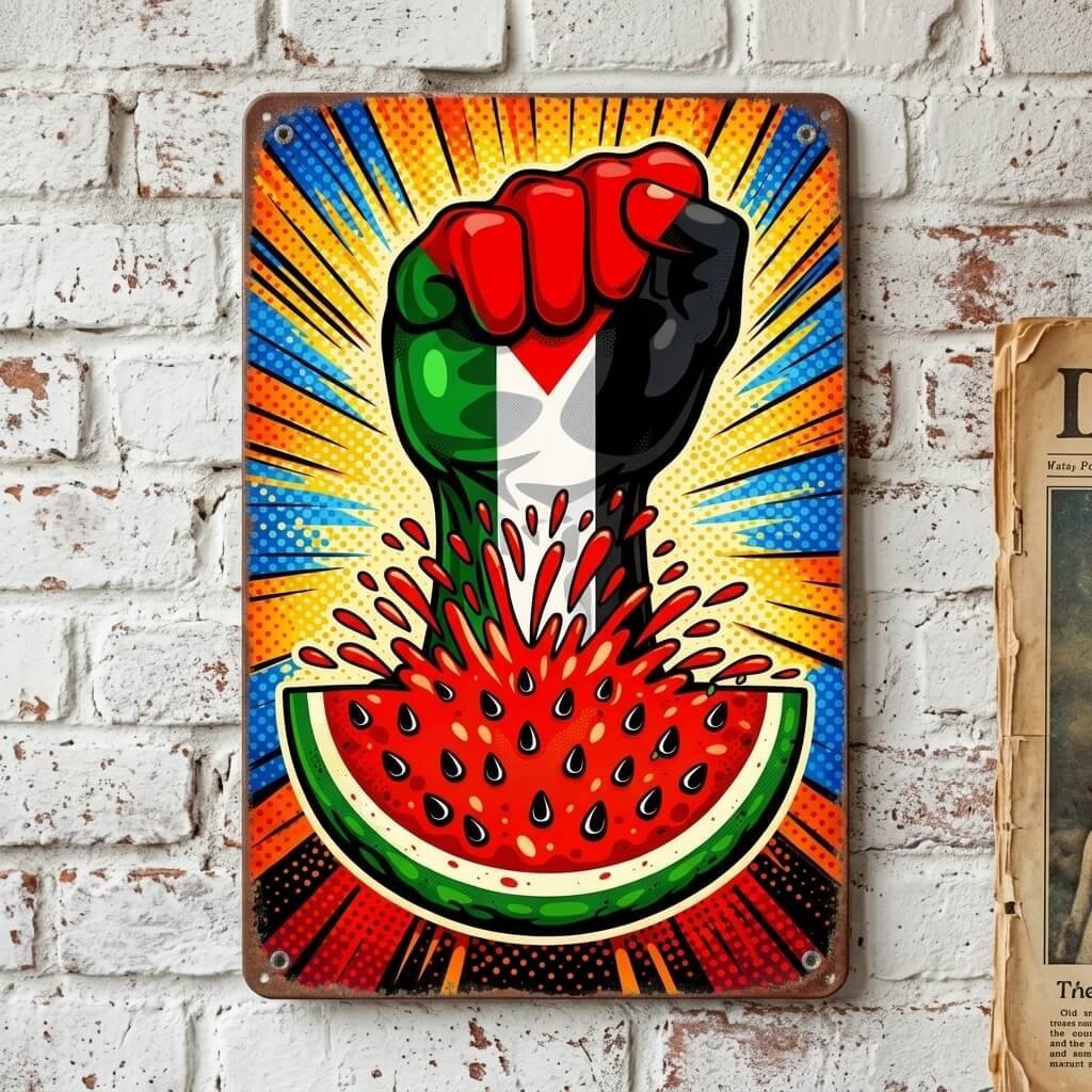 Free Palestine Pop Art
