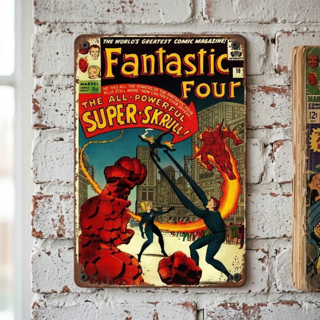 Fantastic Four vs Super Skrull